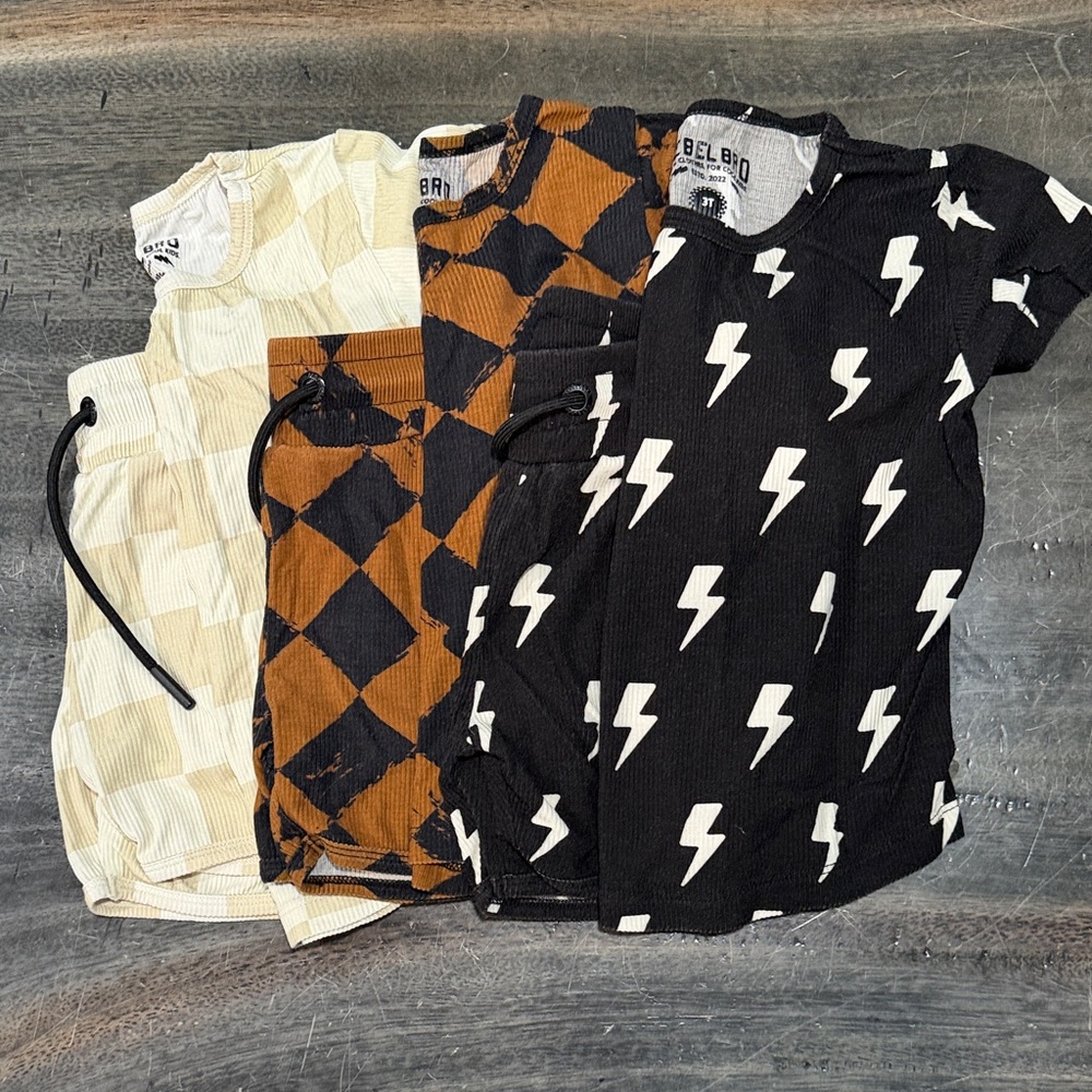 Rebel Bro matching sets 3T